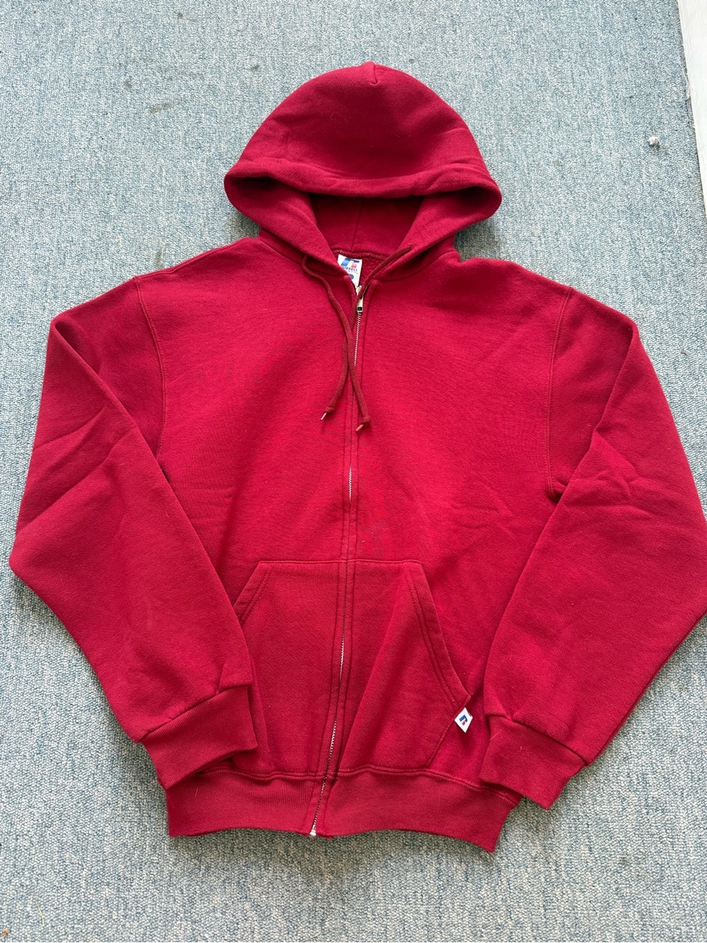 Russell Athletic Dri-Power Full-Zip Hoodie Red